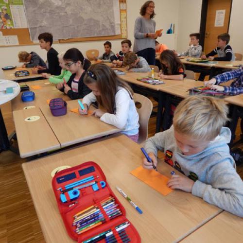 Bürgermeister in der Schule